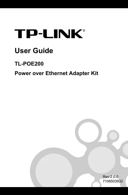 TP-LINK TL-POE200 V2.0